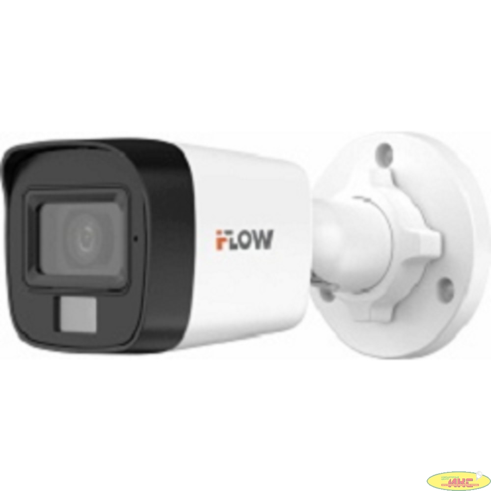 iFLOW F-AC-2152M(2.8mm) Value 3К (5Мп 16:9) уличная цилиндрическая HD-TVI камера с гибридной подсветкой ИК/LED до 30/20м и встроенным микрофоном (AoC)