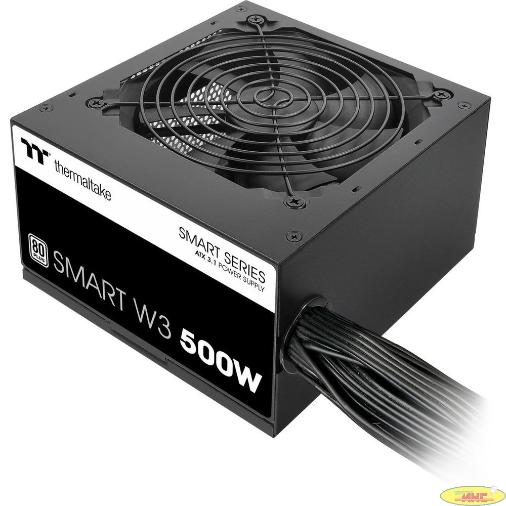 Блок питания ПК Thermaltake Smart W3 500 /Non Modular/Non Light/Full Range/Analog/80 Plus/EU/Non JP CAP/All Flat Cables/ATX 3.1