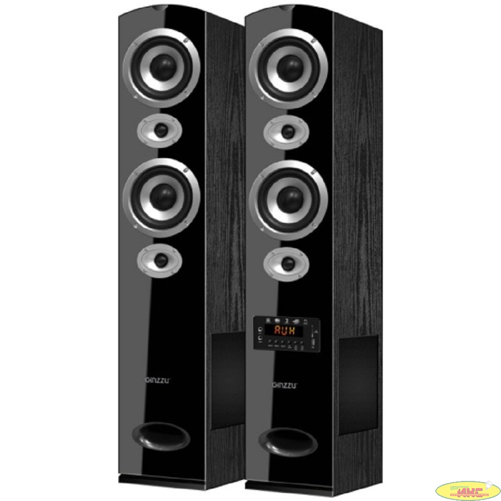 Ginzzu GM-328, Акустическая система 2.0, 2x100W/BT/USB/SD/FM/AUX/ДУ