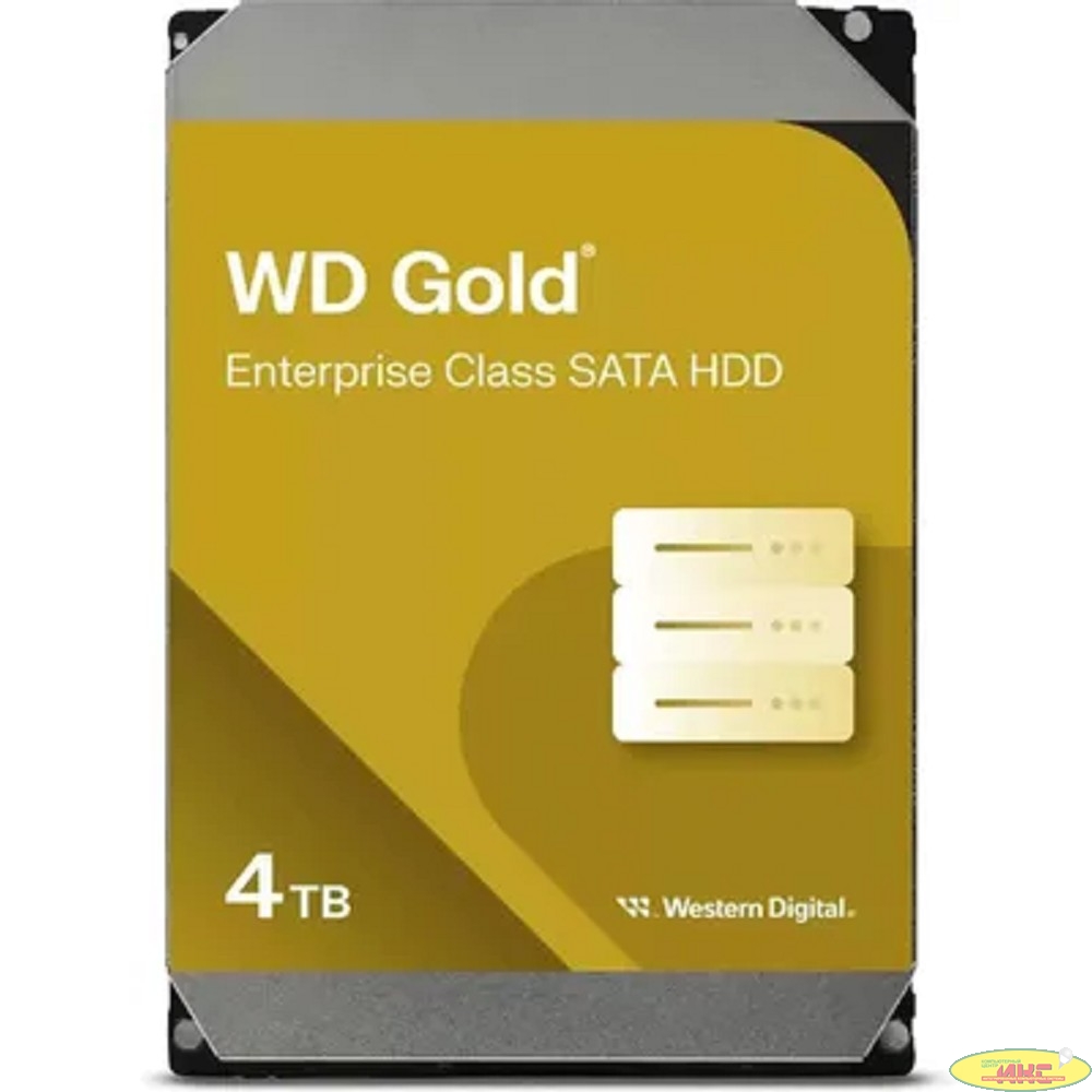 Жесткий диск Western Digital 3.5&quot; 4TB WD4004FRYZ  Gold, SATA3, Cache 256MB, 7200 rpm