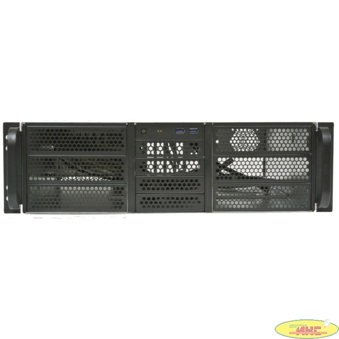 Procase RE306-D6H4-A-45 Корпус 3U server case,6x5.25+4HDD,черный,без блока питания(PS/2,mini-redundant,2U-redundant),глубина 450мм,MB ATX 12"x9.6",4slot