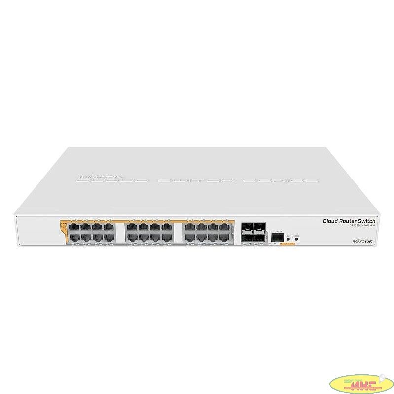 MikroTik CRS328-24P-4S+RM Коммутатор с поддержкой PoE, 802.3af/at, 4 SFP/SFP+, 24 x 1000Mbit