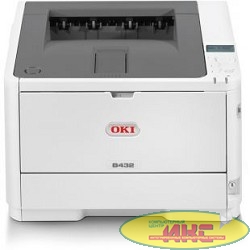 OKI B432DN черно-белый светодиодный,40 ppm,1200 х 1200dpi,дуплекс,сеть,PCL5/6 [45762012]