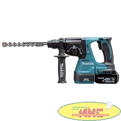 Makita DHR242Z Перфоратор аккумуляторный б\щет SDS+ [DHR242Z] {18В,Li-ion,3реж,2.4Дж,0-4700у\м,3.3кг,кор,подсветка,б\акк и з\у}