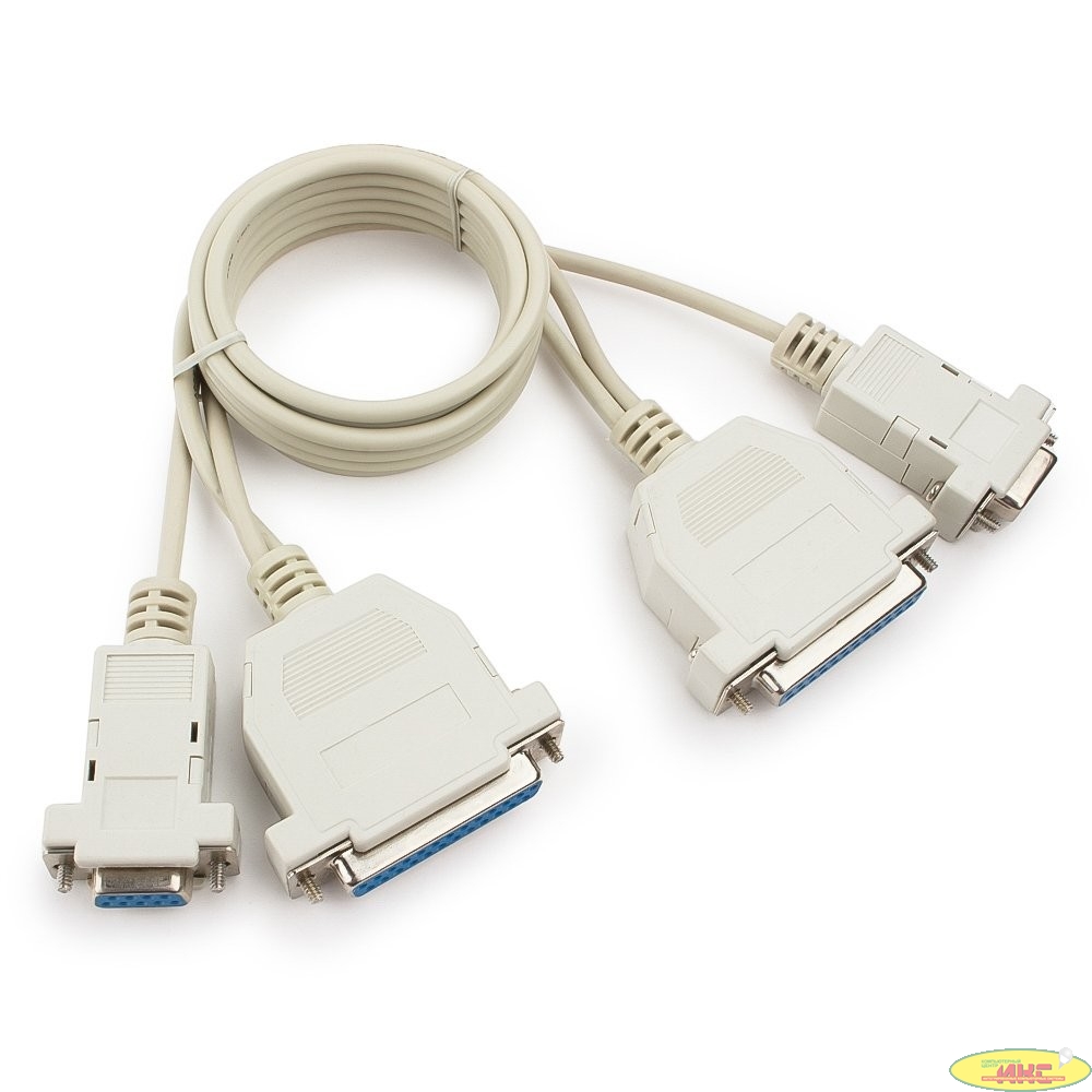 Кабель 0-модемный Cablexpert универсальный 25F+9F/25F+9F, 1.8м, пакет (CC-140-6-N)