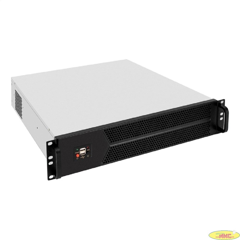 Exegate EX298492RUS Серверный корпус ExeGate Pro 2U450-06 <RM 19", высота 2U, глубина 450, БП 1U-1000ADS, 2*USB>