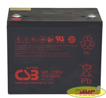 CSB Батарея GPL12800 (12V 80Ah)