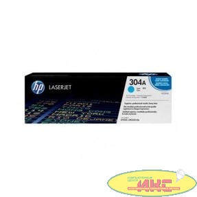 HP Картридж CC531AC лазерный голубой (2800 стр)  (белая корпоративная коробка)