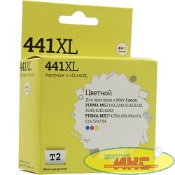 T2 CL-441 XL Картридж T2 (IC-CCL441XL) для Canon PIXMA MG2140/3140/3540/MX394/434/474, цветной