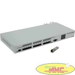 MikroTik CCR1016-12S-1S+ Cloud Core Router 1016-12S-1S+ with Tilera Tile-Gx16 CPU (16-cores, 1.2Ghz per core), 2GB RAM, 12xSFP cages, 1xSFP+ cage, RouterOS L6, 1U rackmount case, Dual PSU, LCD panel