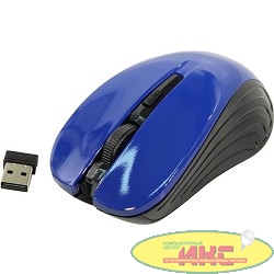 Oklick 545MW черный/синий оптическая (1600dpi) беспроводная USB (4but) [368630]