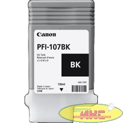Canon PFI-107BK 6705B001 Картридж для  iPF680/685/770/780/785, Черный, 130ml
