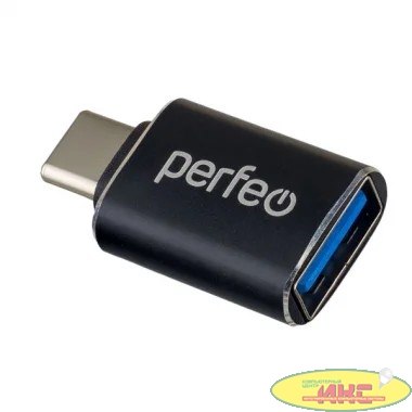 Perfeo adapter USB на Type-C c OTG, 3.0 (PF-VI-O009 Black) чёрный