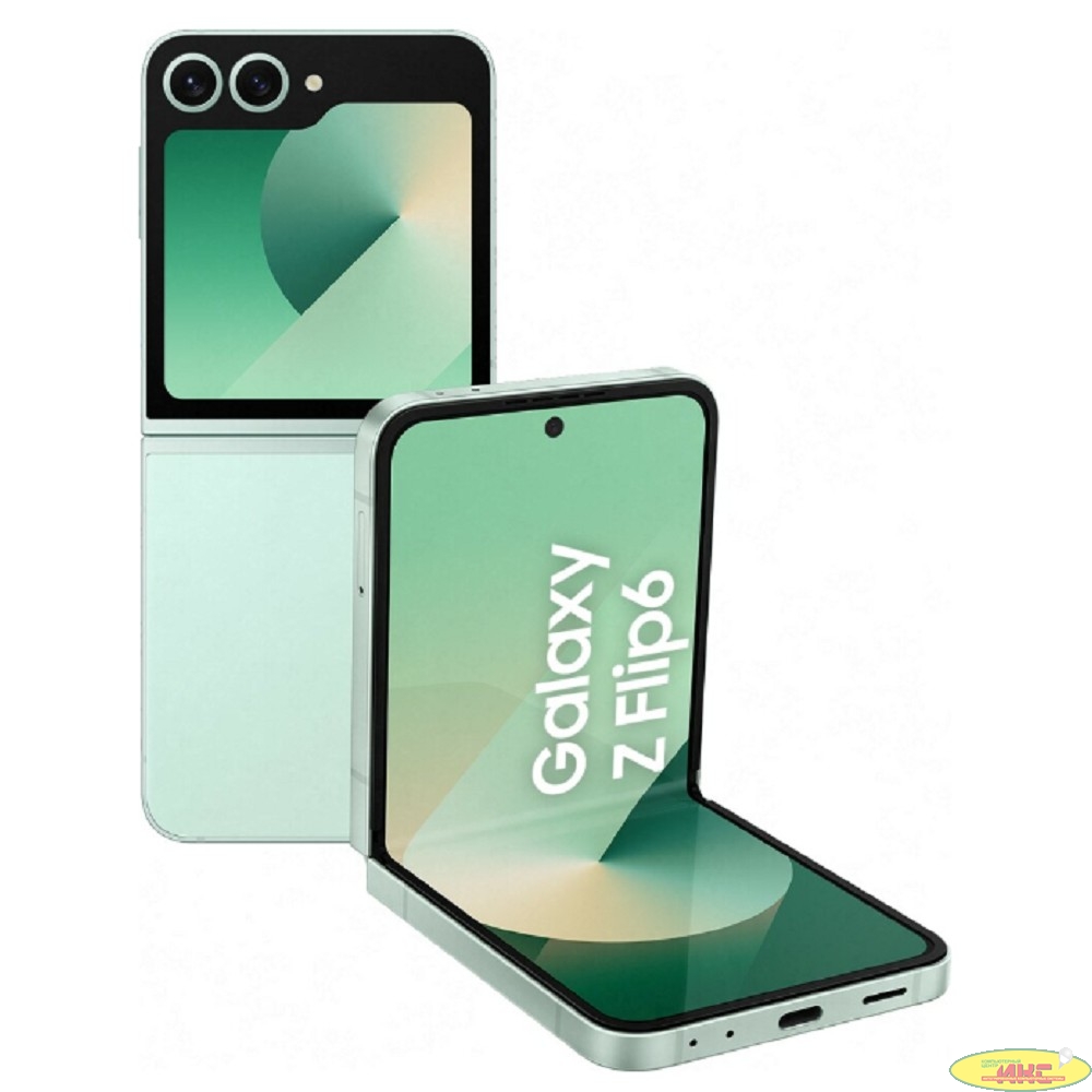 Смартфон Samsung SM-F741B Galaxy Z Flip 6 5G 256Gb 12Gb мятный раскладной 3G 4G 1Sim 6.7" 1080x2640 Android 14 50Mpix 802.11 a/b/g/n/ac/ax NFC GPS GSM900/1800 GSM1900 TouchSc Protect