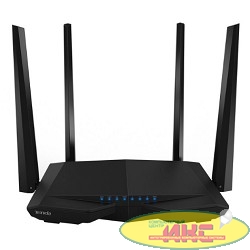 TENDA AC6 1200Mbps 11AC  Router, Boradcom 900Mhz CPU,4X5dbi Antennas, 1X100Mbps WAN, 3x100Mbps LAN,WiFi On/Off Switch,  Universal Repeater, 100mw Highpower