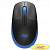 Мышь Logitech M190, оптическая, беспроводная, USB, темно-серый и синий [910-005925]