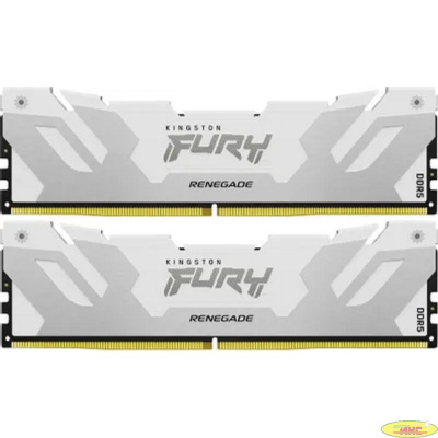 Память оперативная/ Kingston 64GB 6000MT/s DDR5 CL32 DIMM (Kit of 2) FURY Renegade White XMP