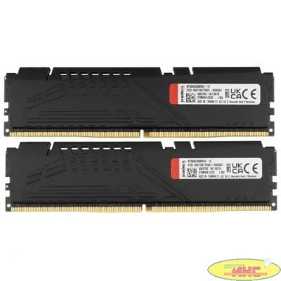 Комплект модулей памяти Kingston Fury Beast KF560C36BBEK2-16 DDR5 16GB (Kit 2x8GB) 6400MHz