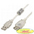 Cablexpert Кабель удлинитель USB2.0 Pro, AM/AF, 0,75м, экран, 2 феррит.кольца, прозрачный (CCF-USB2-AMAF-TR-0.75M)