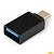 Гарнизон  Переходник USB3.0 Type-C(M)/AF, с поддержкой OTG, черный, пакет (GCC-A-USB3-CMAF)