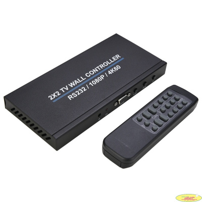 ORIENT HSP2X2WAH-2.0 Контроллер видеостены 2x2, 1 вход/4 выхода, HDMI 2.0, RS232, IR (33283)