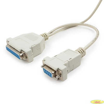 Кабель 0-модемный Cablexpert универсальный 25F+9F/25F+9F, 1.8м, пакет (CC-140-6-N)