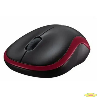 Мышь Logitech M186 черный/красный оптическая 1000dpi беспров. USB для ноутбука 2but (910-004133)