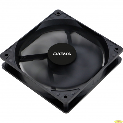 Вентилятор Digma DFAN-120-9 120мм черный 3-pin 4-pin (Molex)Ret