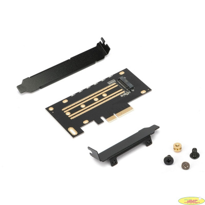 Gembird Адаптер для SSD M.2 NVMe в разъем PCI-e Gembird, коробка (MF-PCIE-NVME)