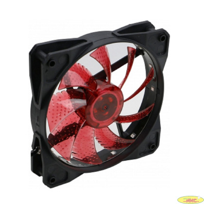 Вентилятор Digma DFAN-LED-RED RGB 120мм черный 3-pin 4-pin (Molex)Ret