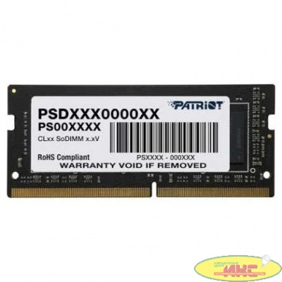 Модуль памяти для ноутбука SODIMM 8GB PC25600 DDR4 PSD48G320081S PATRIOT