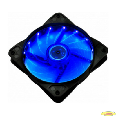 Вентилятор Digma DFAN-LED-BLUE RGB 120мм черный 3-pin 4-pin (Molex) Ret