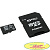 Micro SecureDigital 16Gb Silicon Power SP016GBSTHBU1V10-SP {MicroSDHC Class 10, SD adapter}