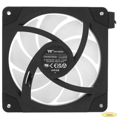 Кулер для компьютерного корпуса, Thermaltake, SWAFAN EX12 RGB PC Cooling Fan, 3 Fan Pack, CL-F167-PL12SW-A, ARGB 120мм вентилятор, 500-2000 об.мин, USB 2.0 (9 Pin), 57.11CFM, 32.5 dB(A), 120х120х25мм,