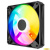 Powercase Вентилятор (M56-12 ARGB) Black 120x120x25mm (PWM, 100шт./кор, 4pin PWM (M+F)+ 3pin ARGB (M+F), 700-1500±10% об/мин) Bulk