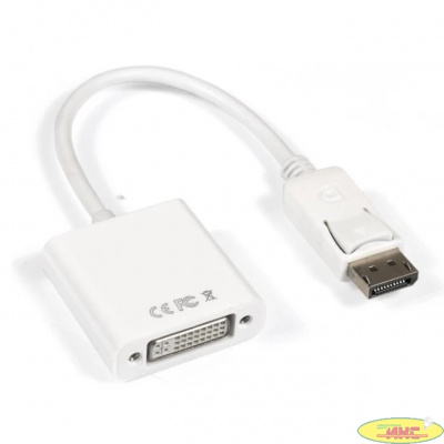 Exegate EX294676RUS Кабель-переходник DisplayPort-DVI-D ExeGate EX-A-DPM-DVIF-0.15 (20M/29F, 0,15м, позолоченные контакты)