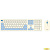 Acer OCC205 [ZL.ACCEE.00C] Комплект (клавиатура+мышь) клав:белый мышь:белый/голубой USB беспроводная slim 