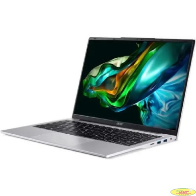 Ноутбук Acer Aspire AL14-31P-36EN NX.KS9ER.001, 14", IPS, Intel Core i3 N300 0.1ГГц, 8-ядерный, 8ГБ DDR5, 512ГБ SSD,  Intel UHD Graphics, без операционной системы, серебристый