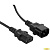 Exegate EX297747RUS Кабель питания Power EC-0,5P (C13->C14, VDE-250V-3*1.0mm2, медь, черный, 16A, 0.5м)