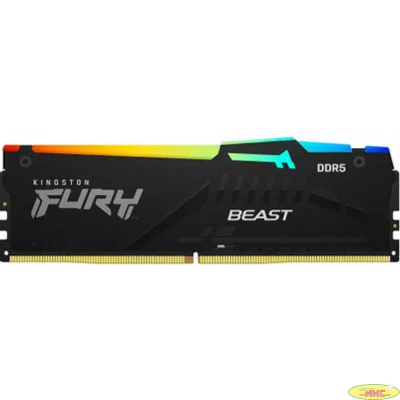 Память DDR5 2x8Gb 6000MHz Kingston KF560C36BBEAK2-16 Fury Beast RGB RTL Gaming PC5-48000 CL36 DIMM 288-pin 1.35В single rank с радиатором Ret