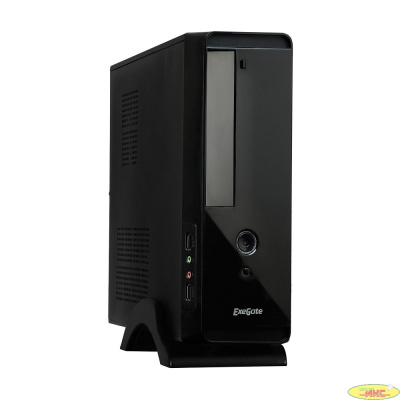 Exegate EX268701RUS Корпус MiniITX Exegate MI-209 Black, miniITX/mATX, <M450, 80mm>, 2*USB, Audio