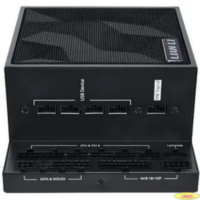 Lian Li  Блок питания  EG1000 / Black / ATX 3.1, 1000W, 80 PLUS Platinum, PCIe 5.1, APFC, USB HUB, 120mm FDB Fan, Fully Modular / G9P.EG1000.BE00.RU