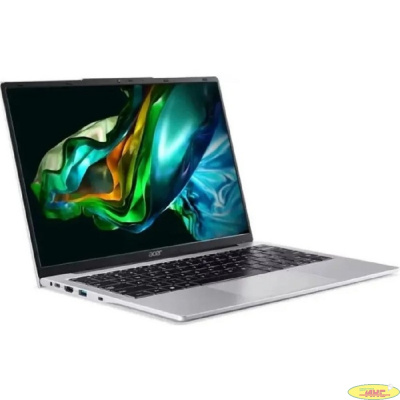 Ноутбук Acer Aspire AL14-31P-36EN NX.KS9ER.001, 14", IPS, Intel Core i3 N300 0.1ГГц, 8-ядерный, 8ГБ DDR5, 512ГБ SSD,  Intel UHD Graphics, без операционной системы, серебристый