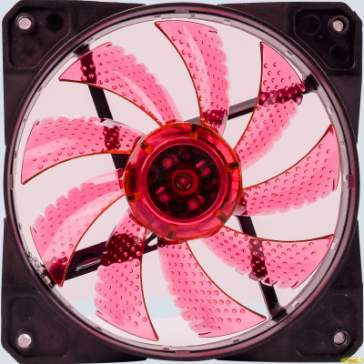 Вентилятор Digma DFAN-LED-RED RGB 120мм черный 3-pin 4-pin (Molex)Ret