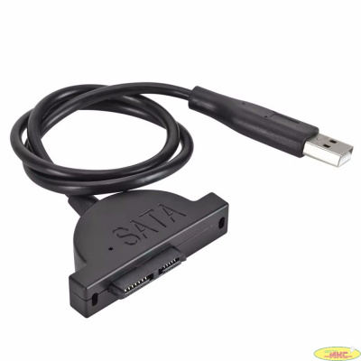 ORIENT UHD-302SL, USB 2.0 адаптер Slimline SATA для оптических приводов ноутбука, кабель подключения USB Type-A с винтами крепления (33337)