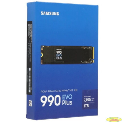 Samsung SSD 1Tb 990 EVO Plus M.2 MZ-V9S1T0BW NVMe 2.0, PCIe 4.0 x4, V-NAND TLC