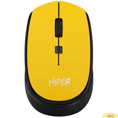 Мышь HIPER беспроводная HOMW-085 {1600dpi, желтый, USB, 4кнп}