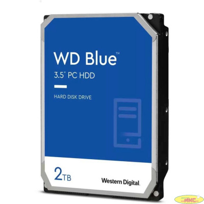 Жесткий диск WD Original SATA-III 2Tb WD20EZBX Blue (7200rpm) 256Mb 3.5"