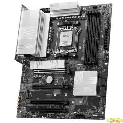 Материнская плата MSI PRO B850-P WIFI B850, AM5, 4*DDR5, 4*PCIEx16, 3*M.2, 3*TypeC, 1*USB3.2Gen2, 5*USB3.2Gen1, 8*USB2.0, 4*SATA3.0, 5G, HDMI, ATX, RTL
