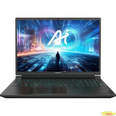 Ноутбук Gigabyte G6X Core i7 13650HX 16Gb SSD1Tb NVIDIA GeForce RTX4060 8Gb 16" IPS FHD+ (1920x1200) Free DOS black WiFi BT Cam (9KG-43KZ854SD)